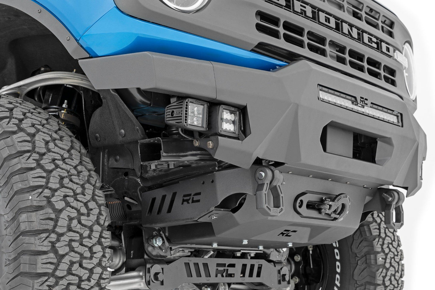 Front Bumper | Modular | Stubby Wings | Amber DRL | Ford Bronco 4WD (21-25)