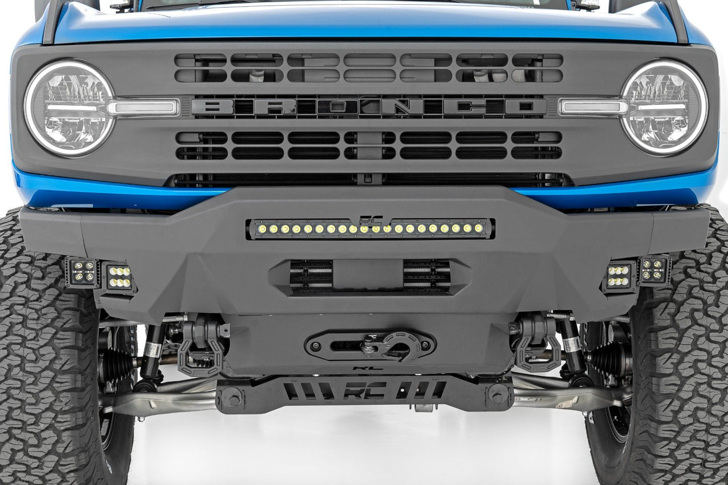 Front Bumper | Modular | Stubby Wings | DRL | Ford Bronco 4WD (2021-2025)