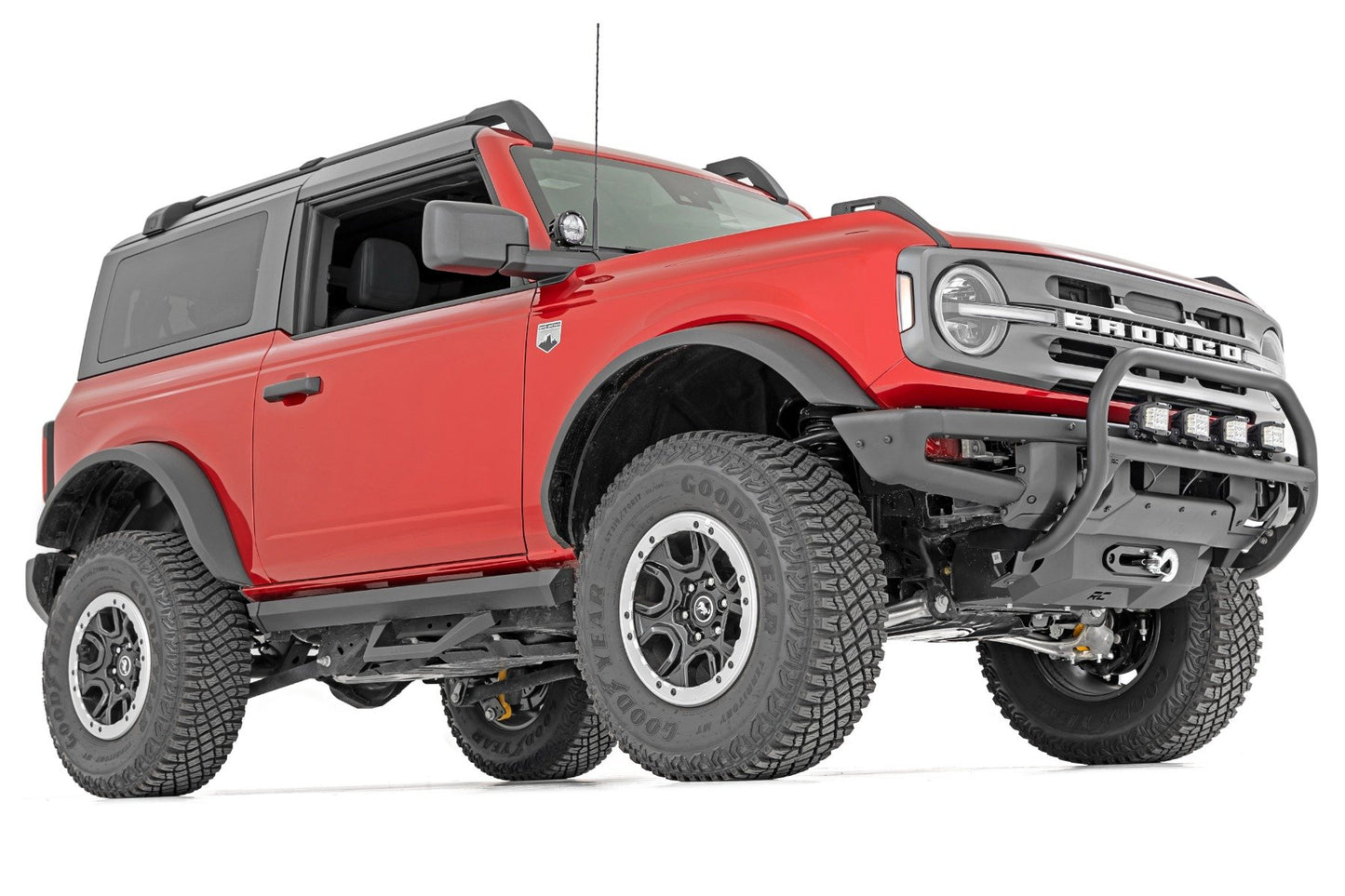 Nudge Bar | 20 Inch BLK DRL Single Row LED | OE Modular Steel | Ford Bronco (21-25)