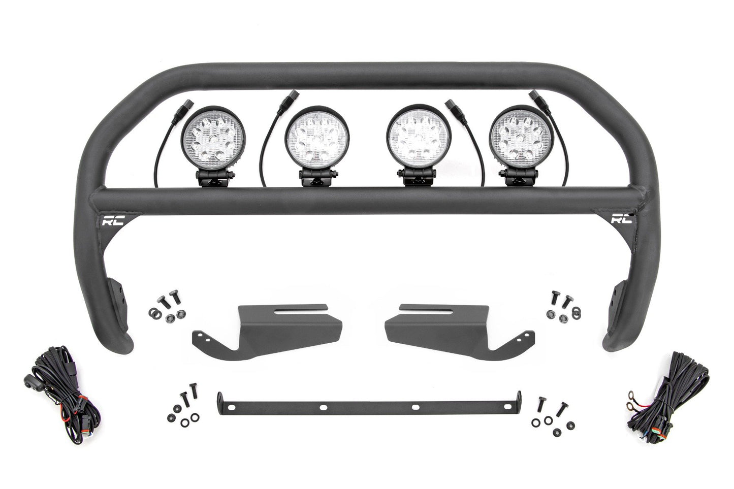 Nudge Bar | 4 Inch Round Led (x4) | OE Modular Steel | Ford Bronco 4WD (21-25)