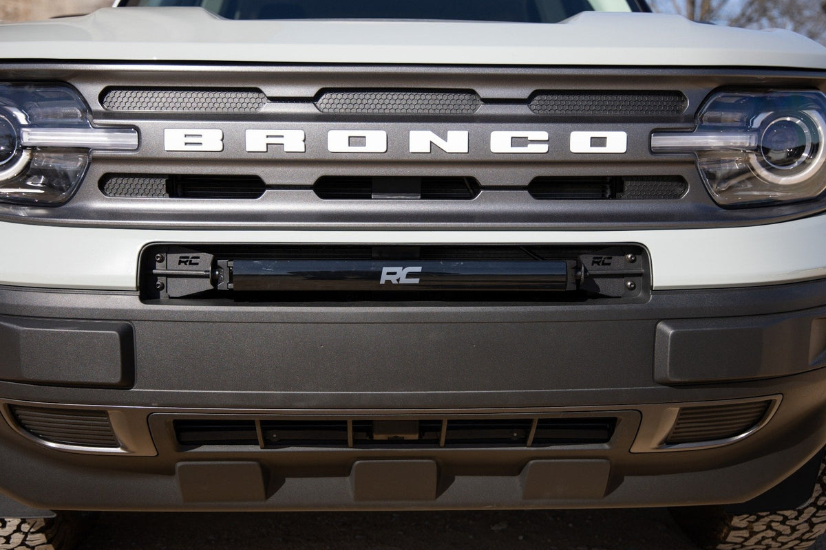 20 Inch Black Series LED Light Bar | Single Row | Cool White DRL