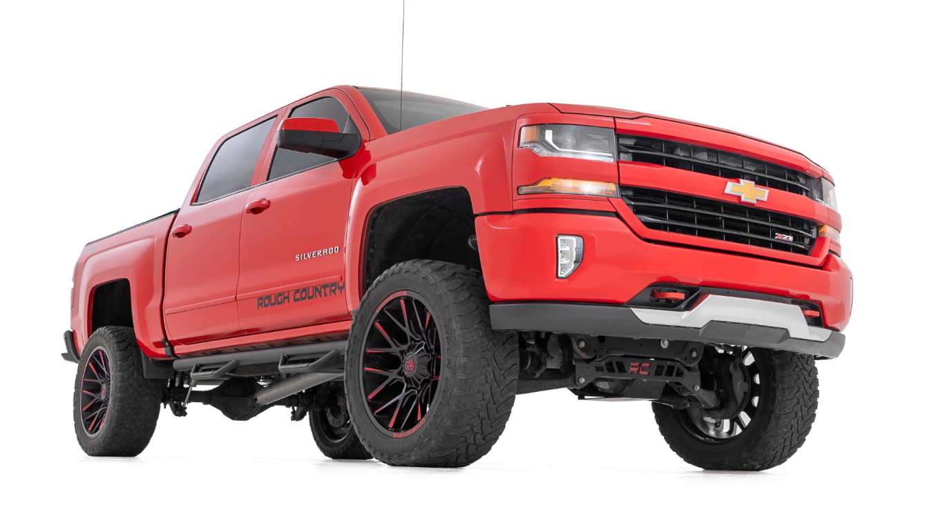 Rough Country Nerf Steps for 14-18 Silverado/Sierra 1500 Crew Cab