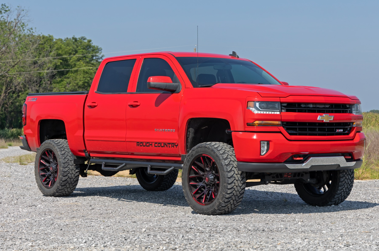 Rough Country Nerf Steps for 14-18 Silverado/Sierra 1500 Crew Cab