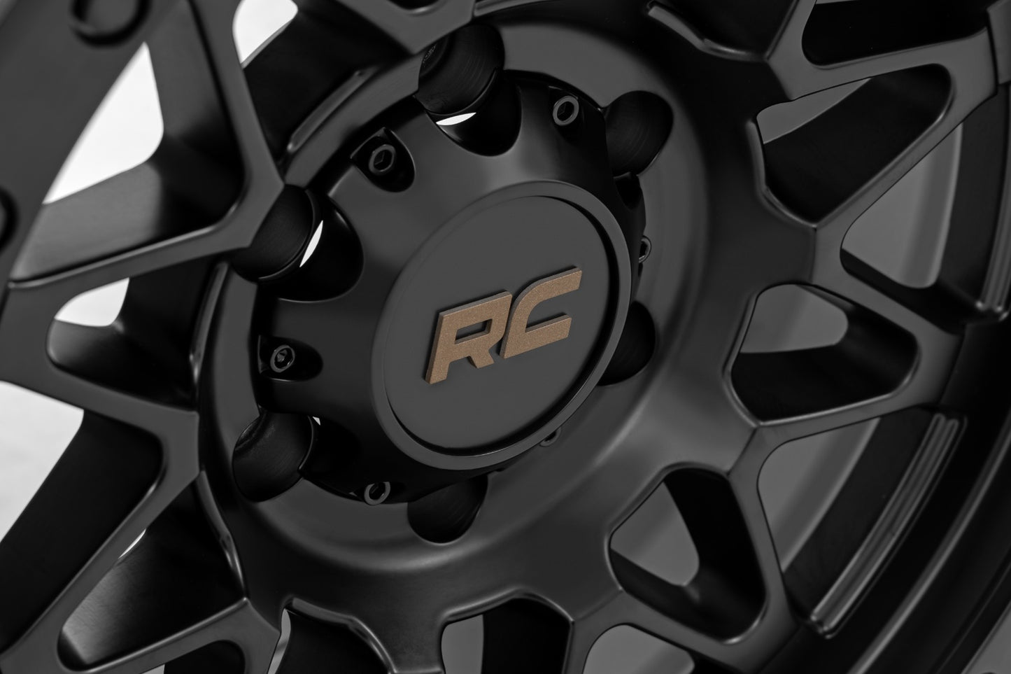 Rough Country 78 Series Wheel | Simulated Beadlock | Black | 18x9 | 6x5.5 | +0mm