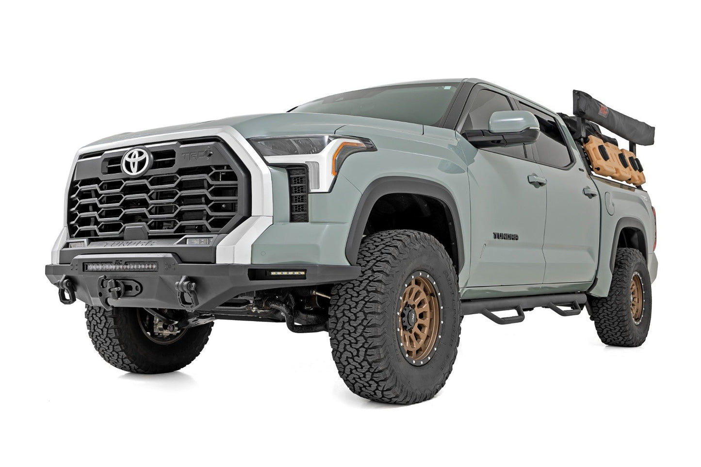 Hybrid Front Bumper | 12000S | Blk LED w/ White DRL | Toyota Tundra (22-25)