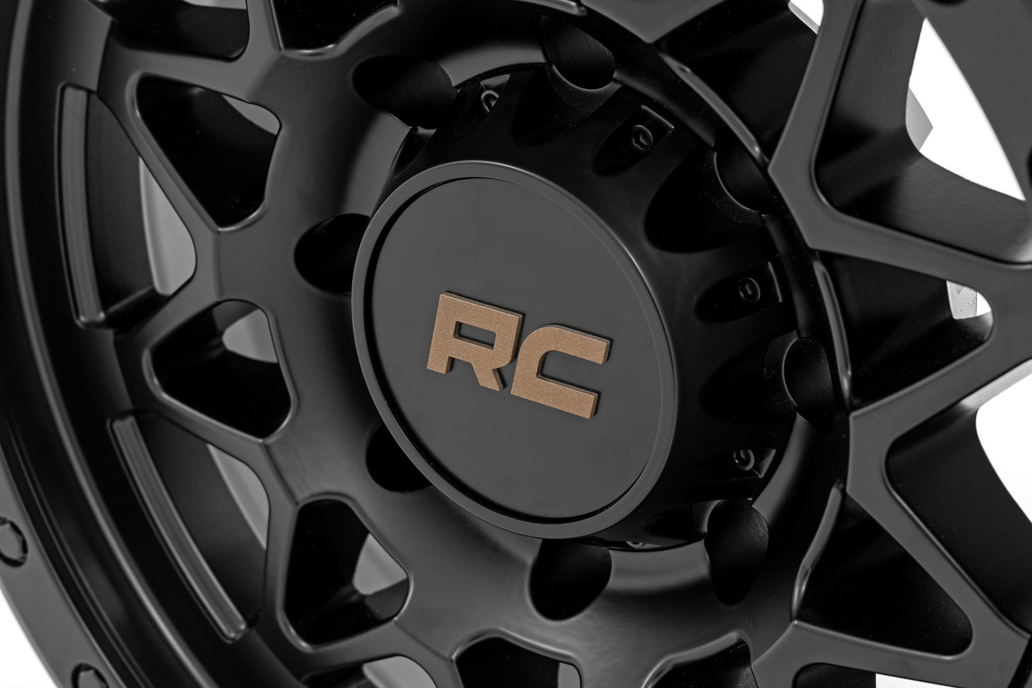 Rough Country 78 Series Wheel | Simulated Beadlock | Black | 18x9 | 8x170 | 0mm