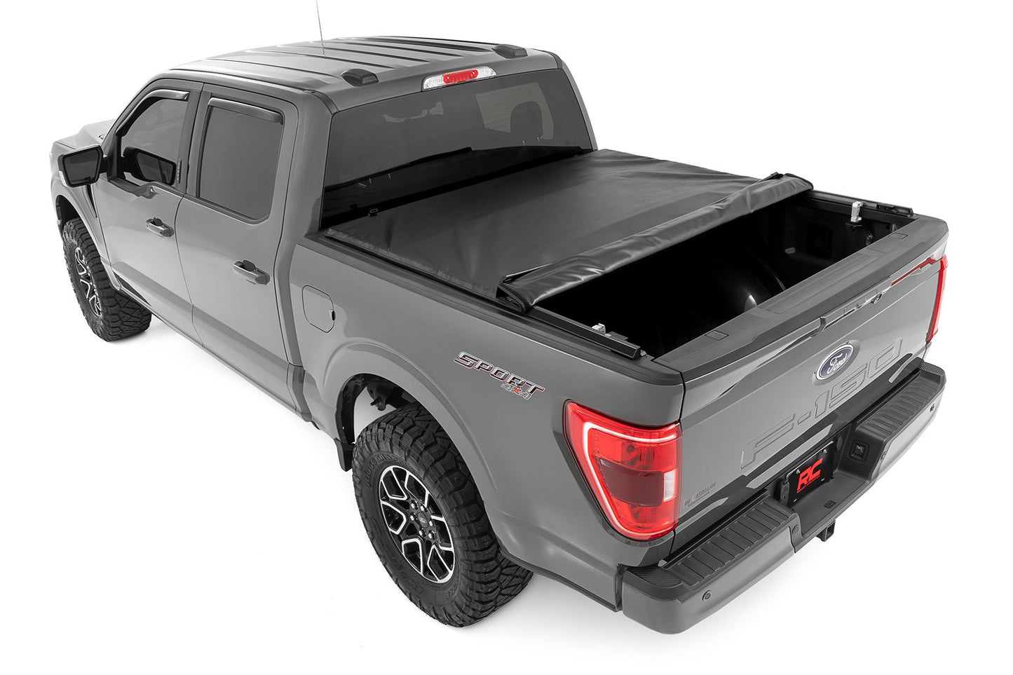 Soft Roll Up Bed Cover | 5'7" Bed | Ford F-150/F-150 Lightning/Raptor (15-25)
