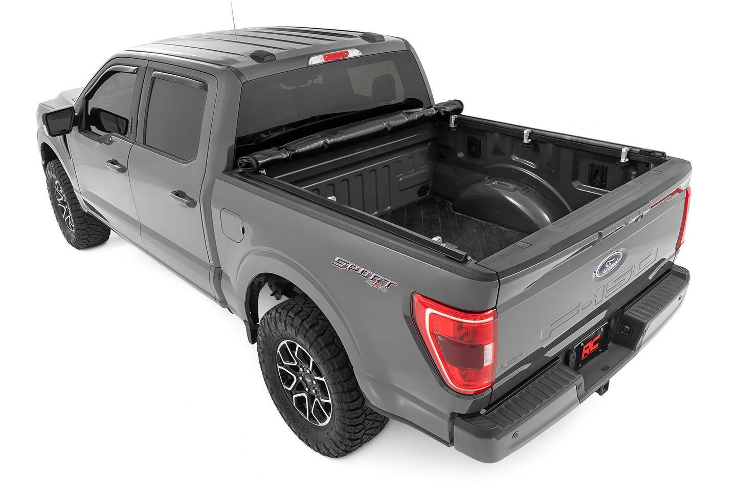 Soft Roll Up Bed Cover | 5'7" Bed | Ford F-150/F-150 Lightning/Raptor (15-25)