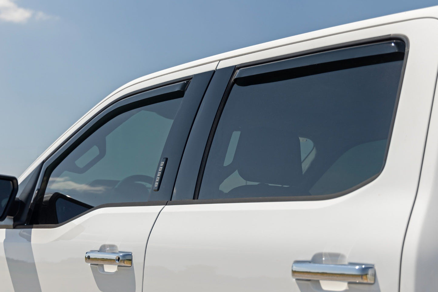Side Window Deflectors | In Channel Rain Guard | Ford F-150/Lightning/F-250/F-350/Raptor (15-25)