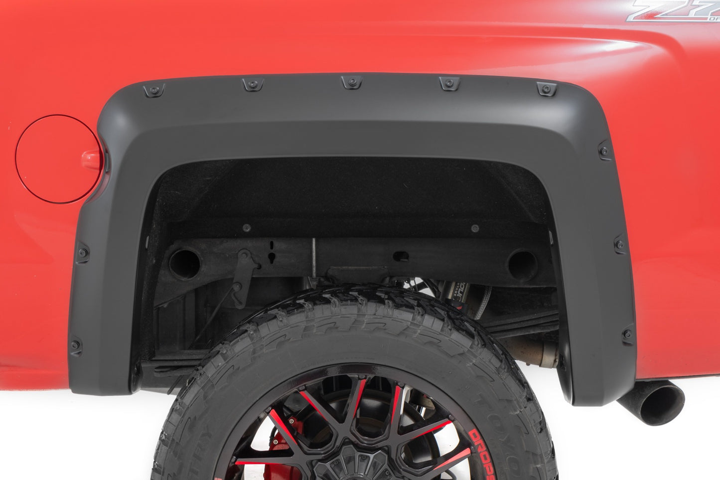 Pocket Fender Flares | 6'7" & 8' Bed | G9K Satin Steel | Chevy Silverado 1500 (14-18)/2500HD