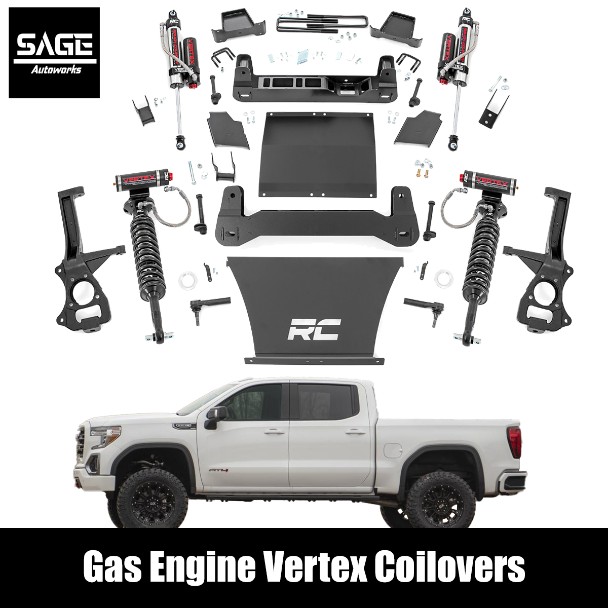 4" Lift for Silverado Trailboss and Sierra AT4