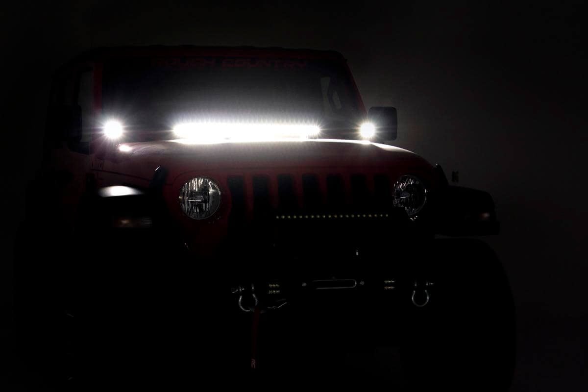 LED Light Kit | Hinge Mount | 2" Black Pair | Jeep Gladiator JT/Wrangler JL (18-25)