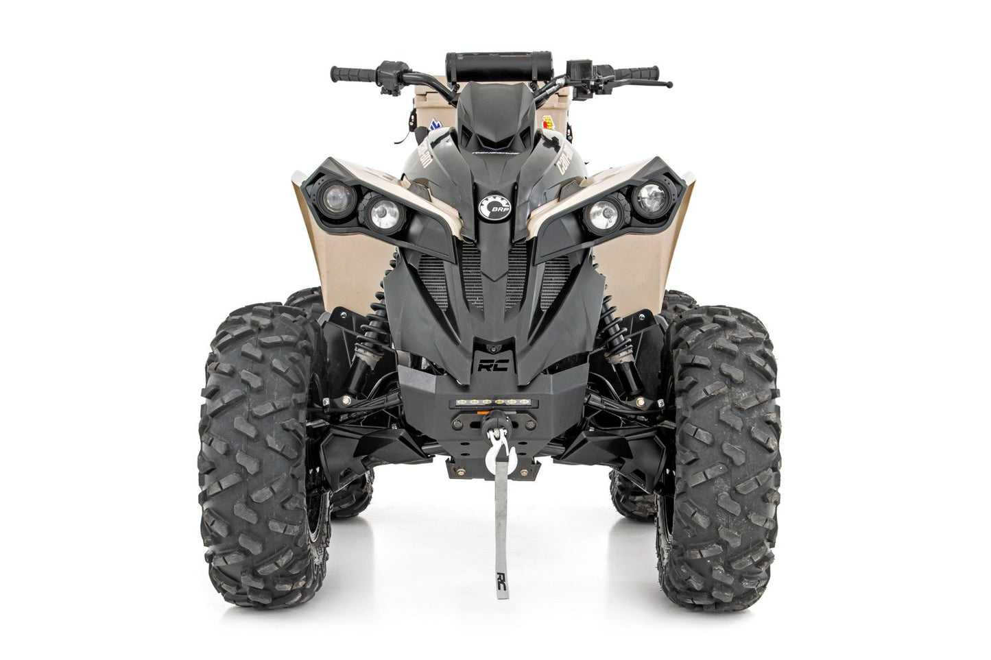 Winch Bumper | 4500-Lb Winch | Black Series LED | 6" Light | Can-Am Renegade 1000/Renegade 500