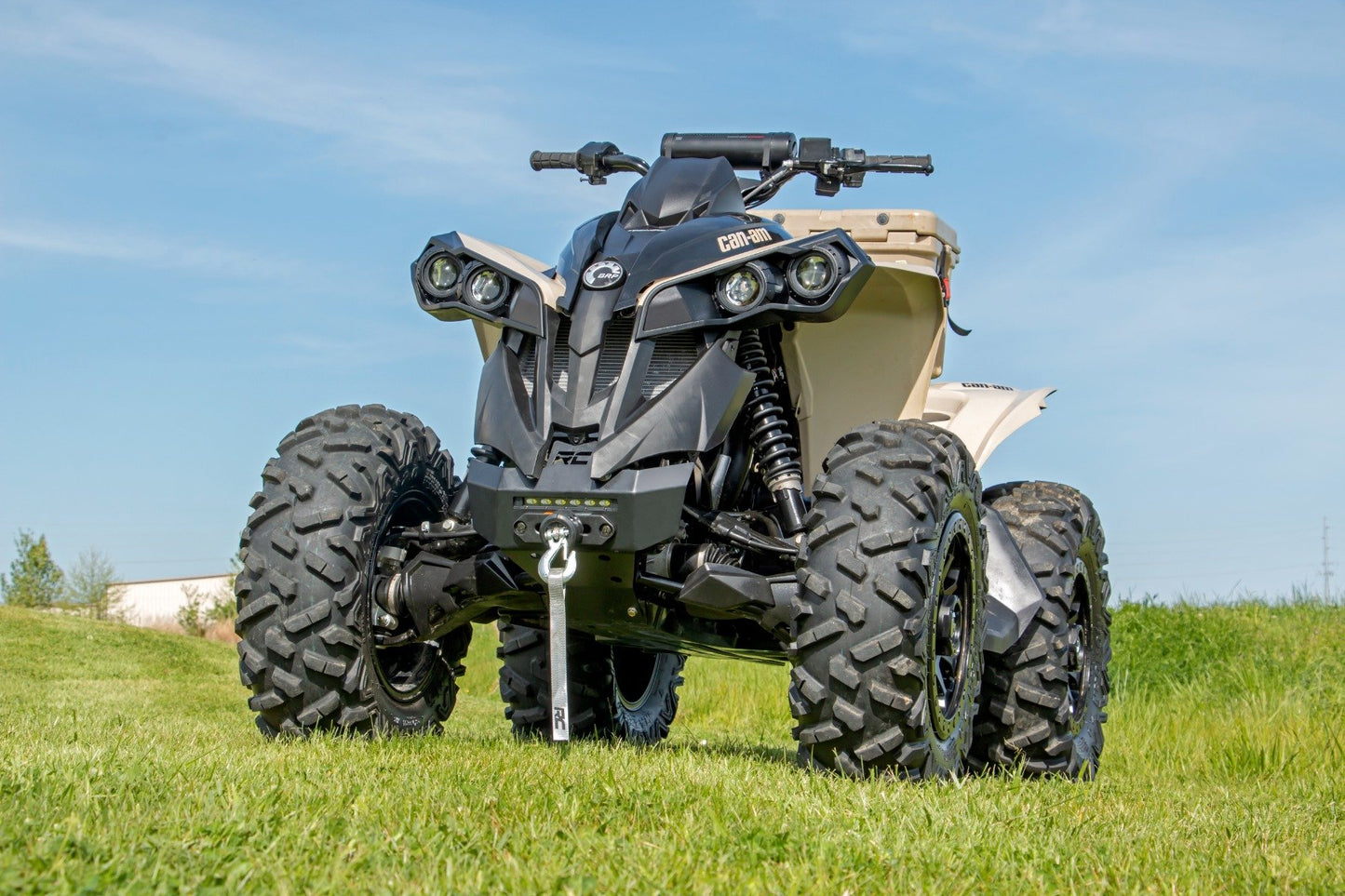 Winch Bumper | 4500-Lb Winch | Black Series LED | 6" Light | Can-Am Renegade 1000/Renegade 500