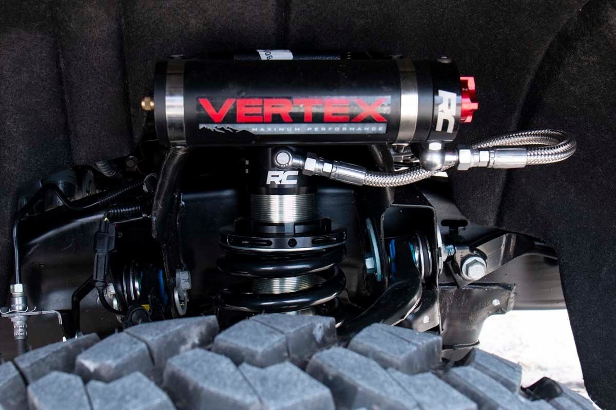Vertex 2.5 Remote Reservoir Leveling Coilovers | 2 Inch | Chevy/GMC 1500 (19-25)