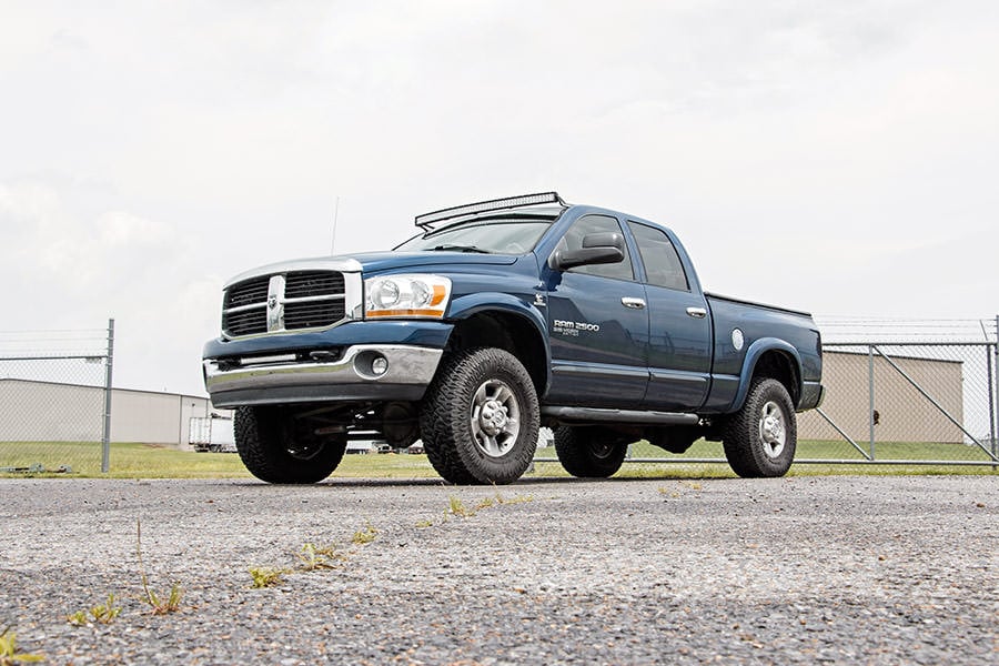 LED Light Mount | Upper Windshield | 54" Curved | Ram 1500 2WD/4WD (02-08)