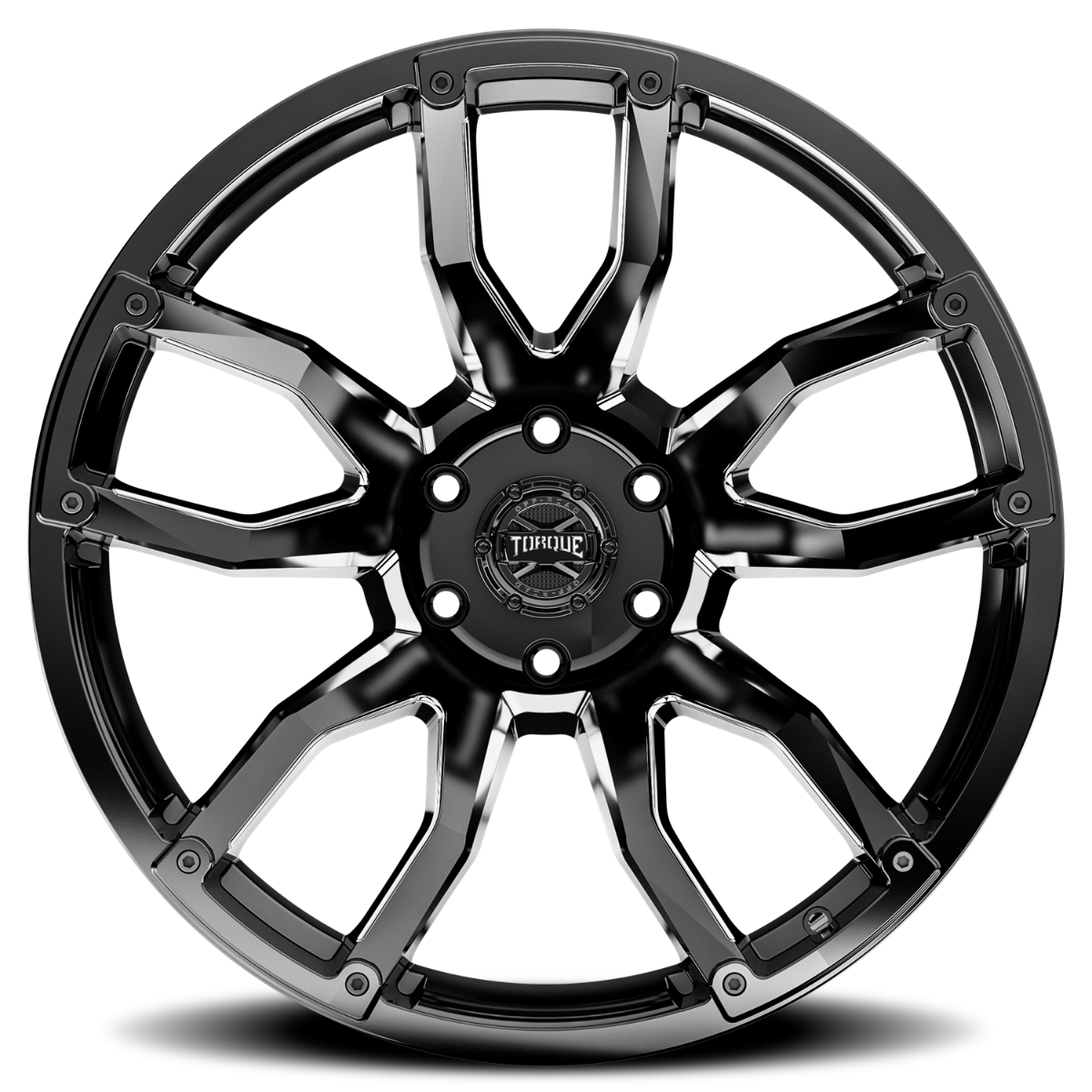 Torque Impact | Gloss Black w/Milled Accents | 20x9 | 8x180 | 0mm