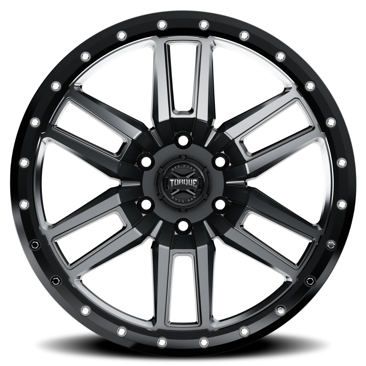 Torque Pritchett | Anthracite w/Black Lip | 18x9 | 6x5.5 | -12mm