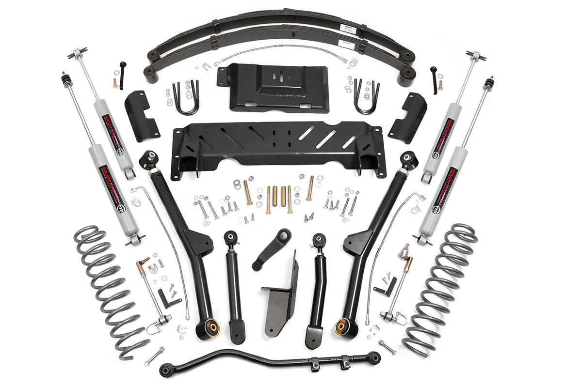 4.5 Inch Lift Kit | Long Arm | RR Leafs | Jeep Cherokee XJ 4WD (1984-2001)