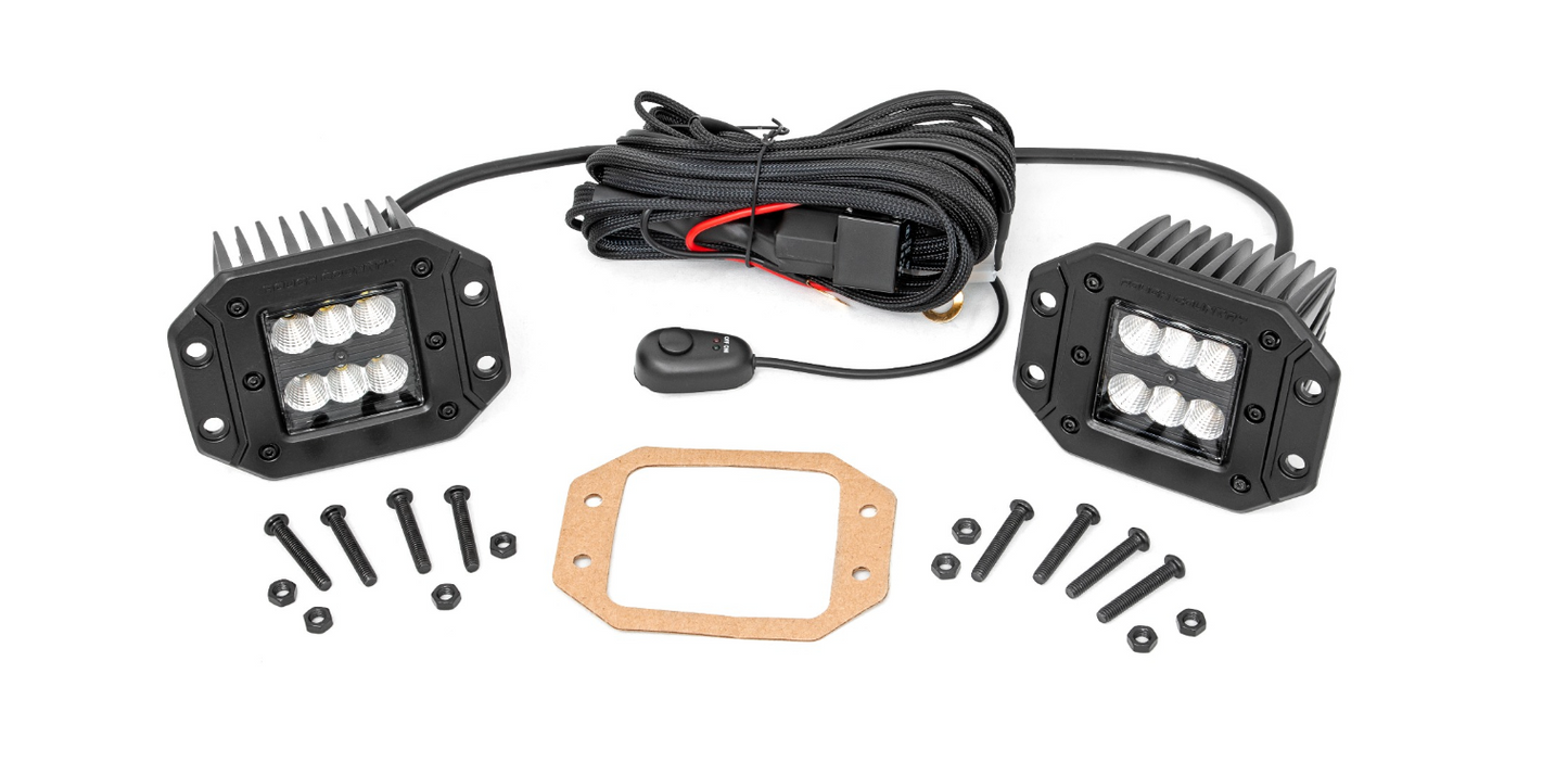 2-INCH SQUARE FLUSH MOUNT CREE LED LIGHTS  (Spot)