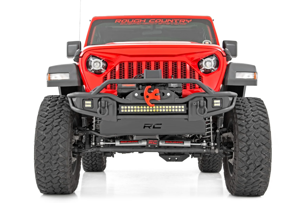 Rough Country Tubular Winch Bumper For Jeep Gladiator and Wrangler JL/JK