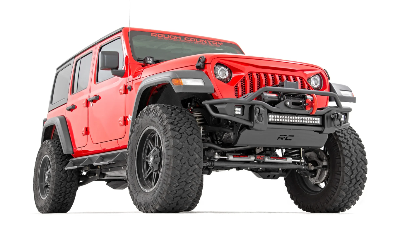 Rough Country Tubular Winch Bumper For Jeep Gladiator and Wrangler JL/JK