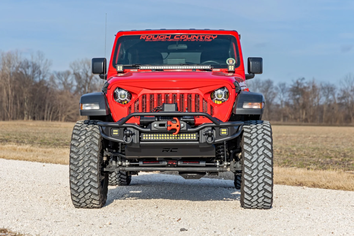 Rough Country Tubular Winch Bumper For Jeep Gladiator and Wrangler JL/JK