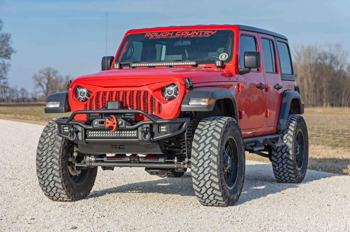 Rough Country Tubular Winch Bumper For Jeep Gladiator and Wrangler JL/JK