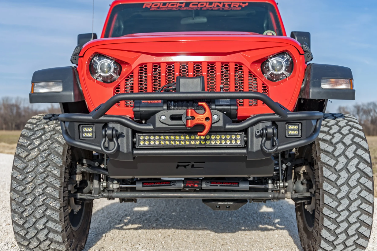 Rough Country Tubular Winch Bumper For Jeep Gladiator and Wrangler JL/JK