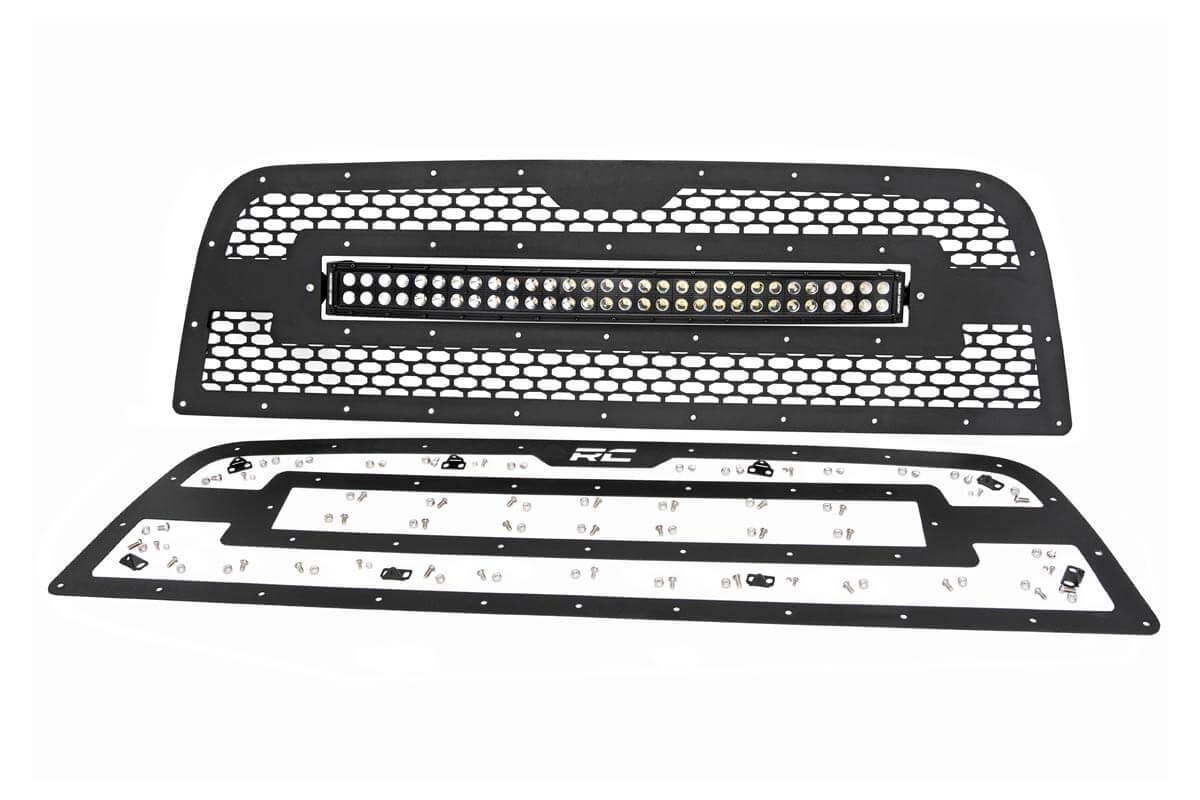 Mesh Grille | 30" Dual Row LED | Black | Ram 2500/3500 2WD/4WD (2013-2018)