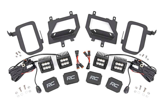 LED Light Kit | Fog Mount | Dual 2" Black Pairs | Spot/Flood | Ford F-150 (15-17)