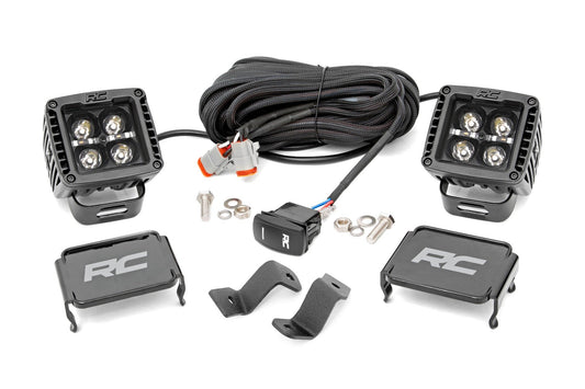 LED Light Kit | Ditch | 2" Black Pair | Amber DRL | Ford F-150 (15-25)/F-150 Lightning (22-24)