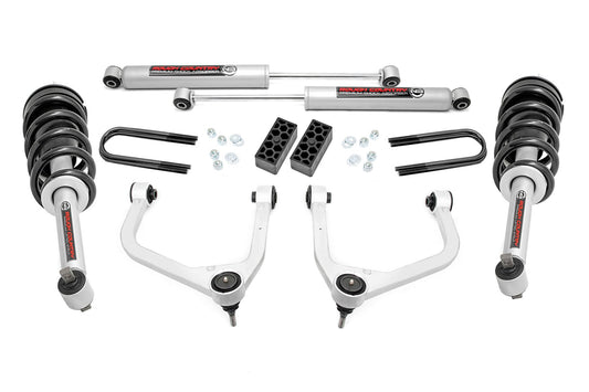 3.5 Inch Lift Kit | N3 Struts | Rear Mono Leaf | Chevy Silverado 1500 (22-25)