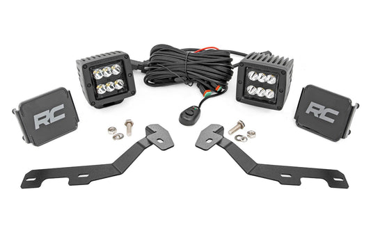 LED Light Kit | Ditch Mount | 2" Black Pair | Spot | Ram 1500 2WD/4WD (19-25)
