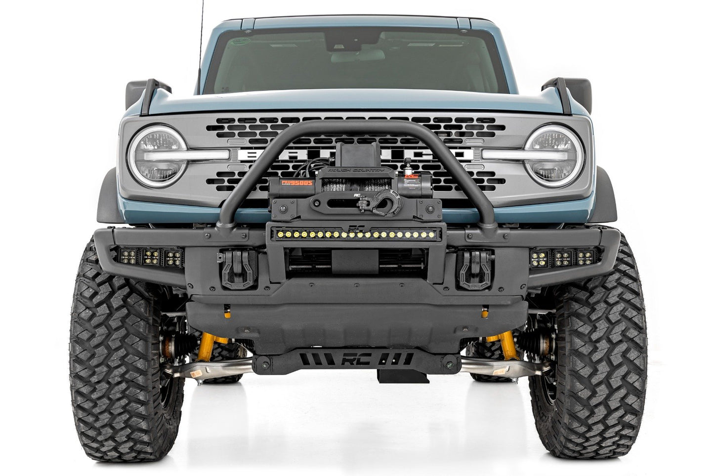 LED Light Kit | Fog Mount | Triple 2" Black Pair | Spot | Ford Bronco (21-25)
