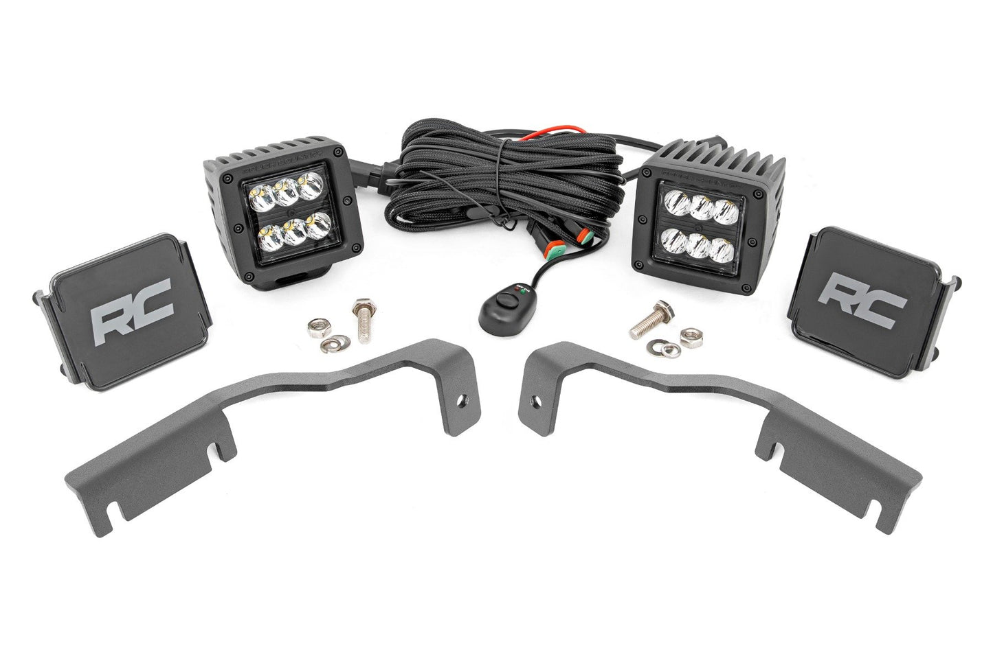 LED Light Kit | Ditch Mount | 2" Black Pair | Spot | Nissan Frontier (22-24)