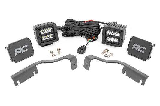 LED Light Kit | Ditch Mount | 2" Black Pair | Spot | Nissan Frontier (22-24)