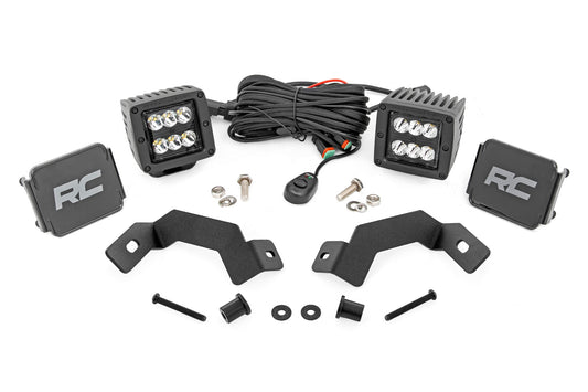 LED Light Kit | Ditch Mount | 2" Black Pair | Spot | Toyota Land Cruiser (24-26)