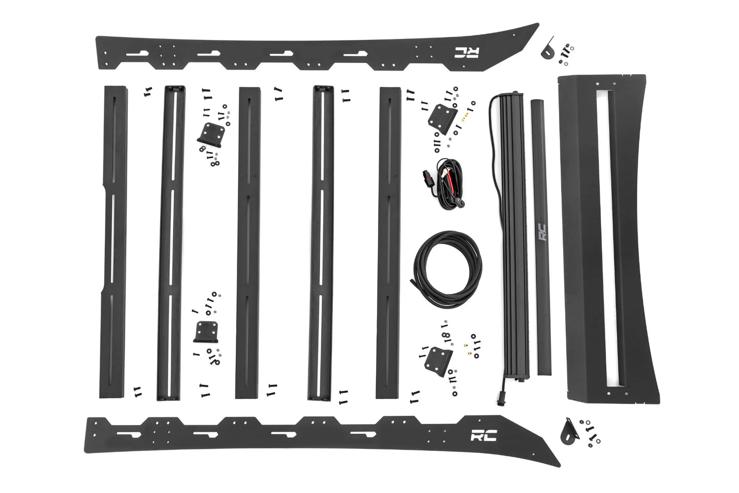 Roof Rack With Light Bar for 2024 and Up Tacoma