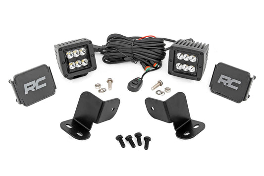 LED Light Kit | Rear Mount | 2" Black Pair | Segway 570 F