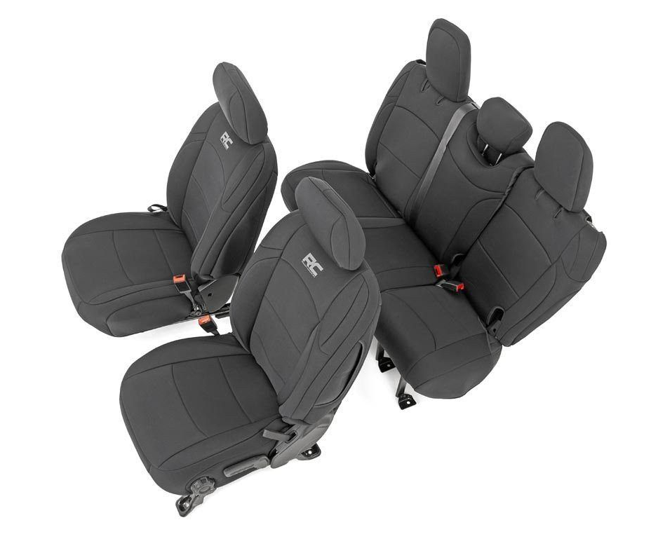 Rough Country Seat Covers for 18-24 Jeep Wrangler JL