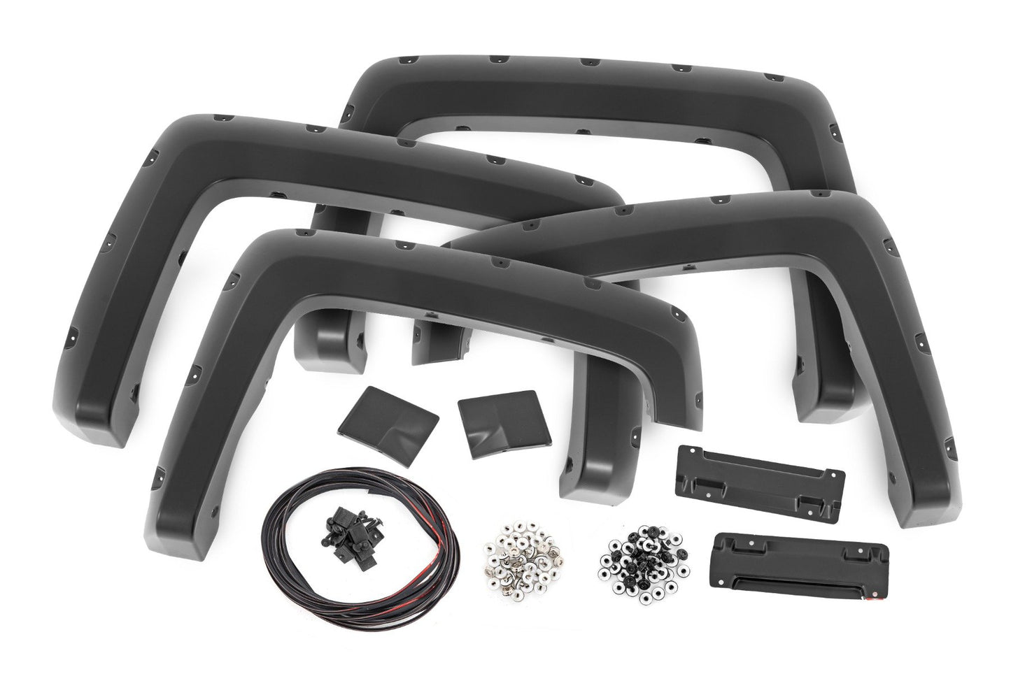 Pocket Fender Flares | 6'7" & 8' Bed | GPA Graphite | Chevy Silverado 1500 (14-18)/2500HD