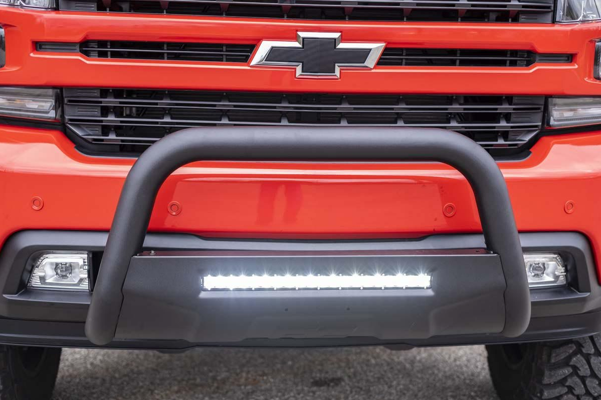 Rough Country Bull Bar With Light Bar for 2019-2021 Silverado