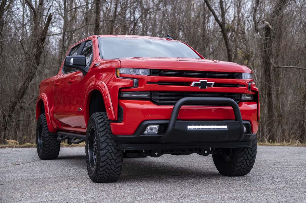 Rough Country Bull Bar With Light Bar for 2019-2021 Silverado