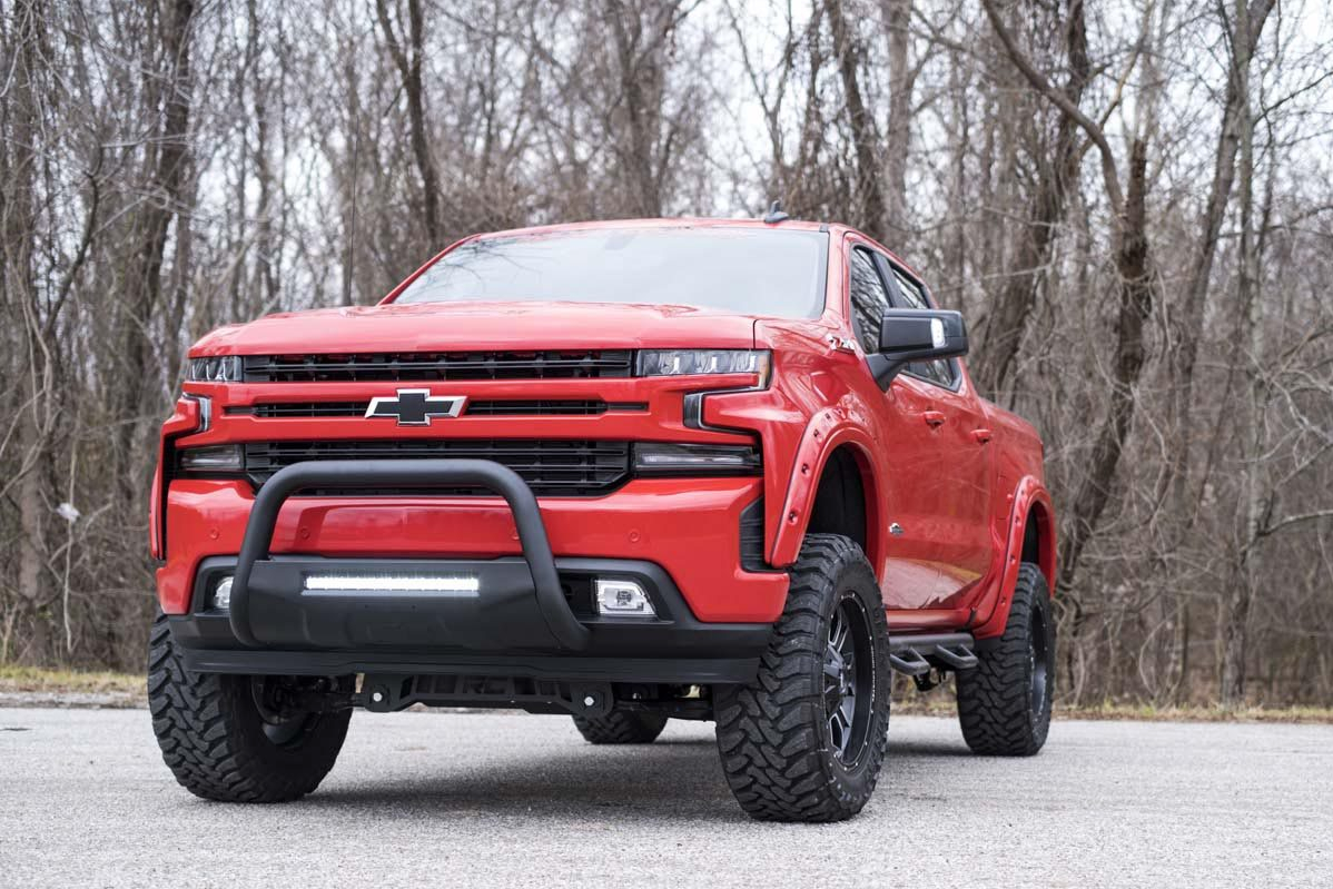 Rough Country Bull Bar With Light Bar for 2019-2021 Silverado