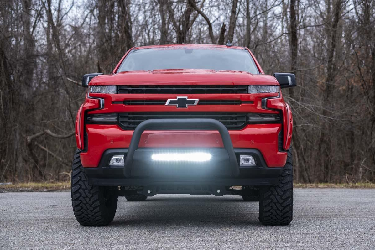 Rough Country Bull Bar With Light Bar for 2019-2021 Silverado