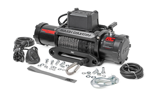 Rough Country 12,000LB Winch With Synthetic Line