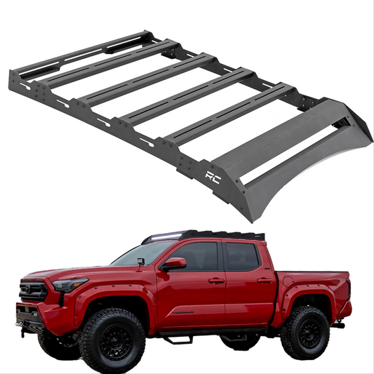 Roof Rack With Light Bar for 2024 and Up Tacoma