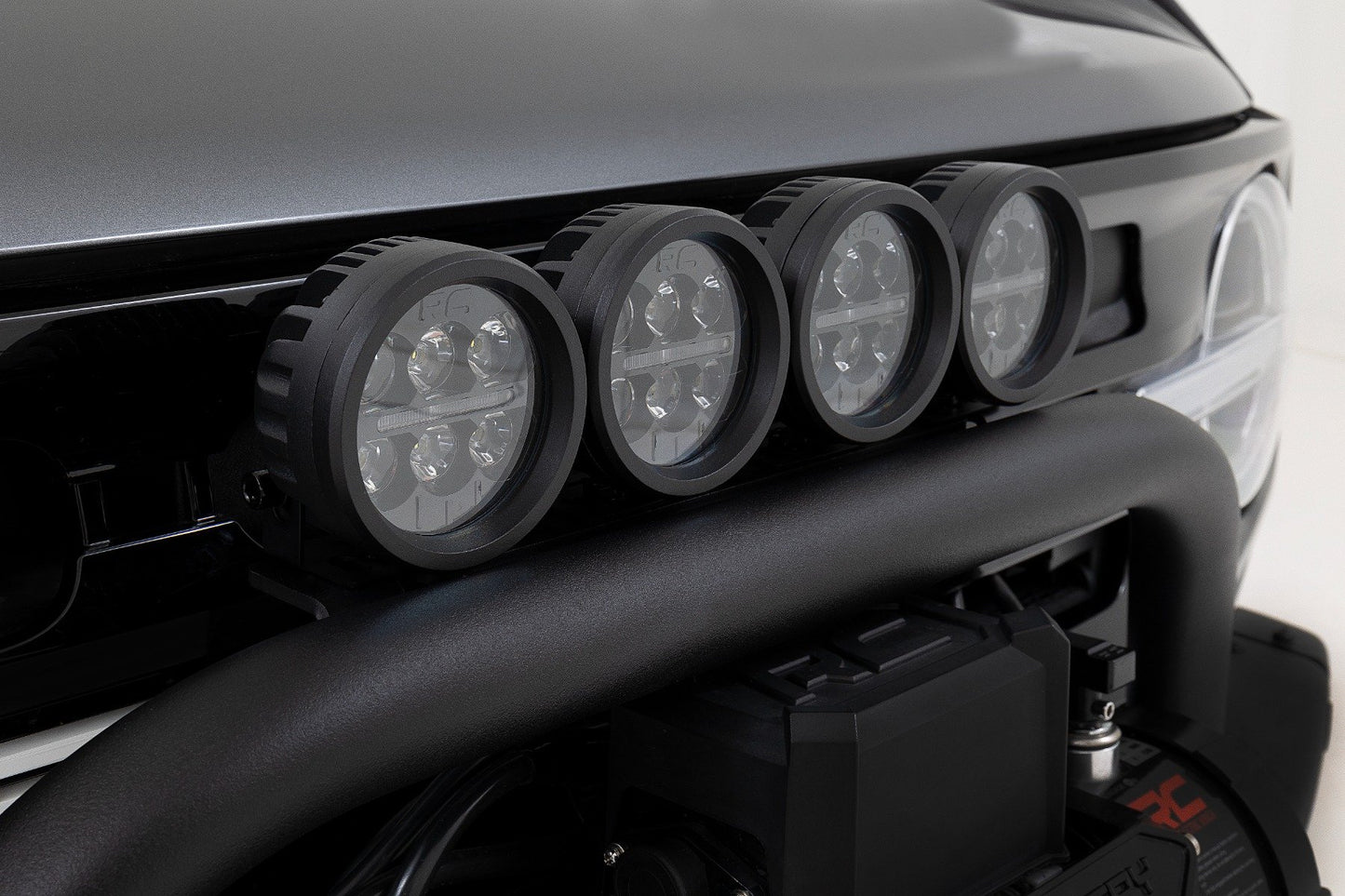 Safari Bar | 3.5" Round LED (Pair) | Black | Amber DRL | OE Modular Steel | Ford Bronco (21-25)