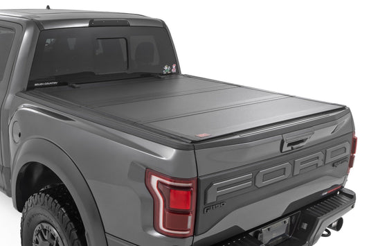 Hard Tri-Fold Flip Up Bed Cover | 5'7" Bed | Ford F-150 (21-25)/F-150 Lightning (22-24)